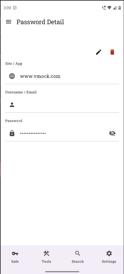Tala Password Entry